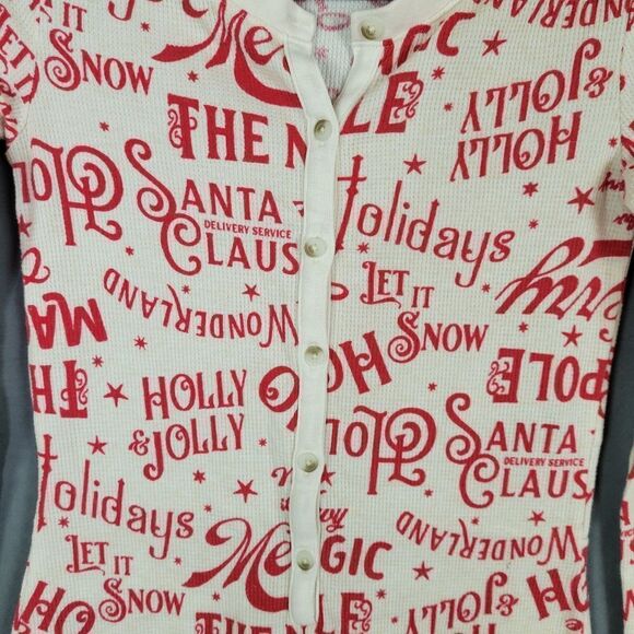 Old Navy Christmas Union Suit Thermal Underwear Pajamas Size XS - Picture 2 of 8